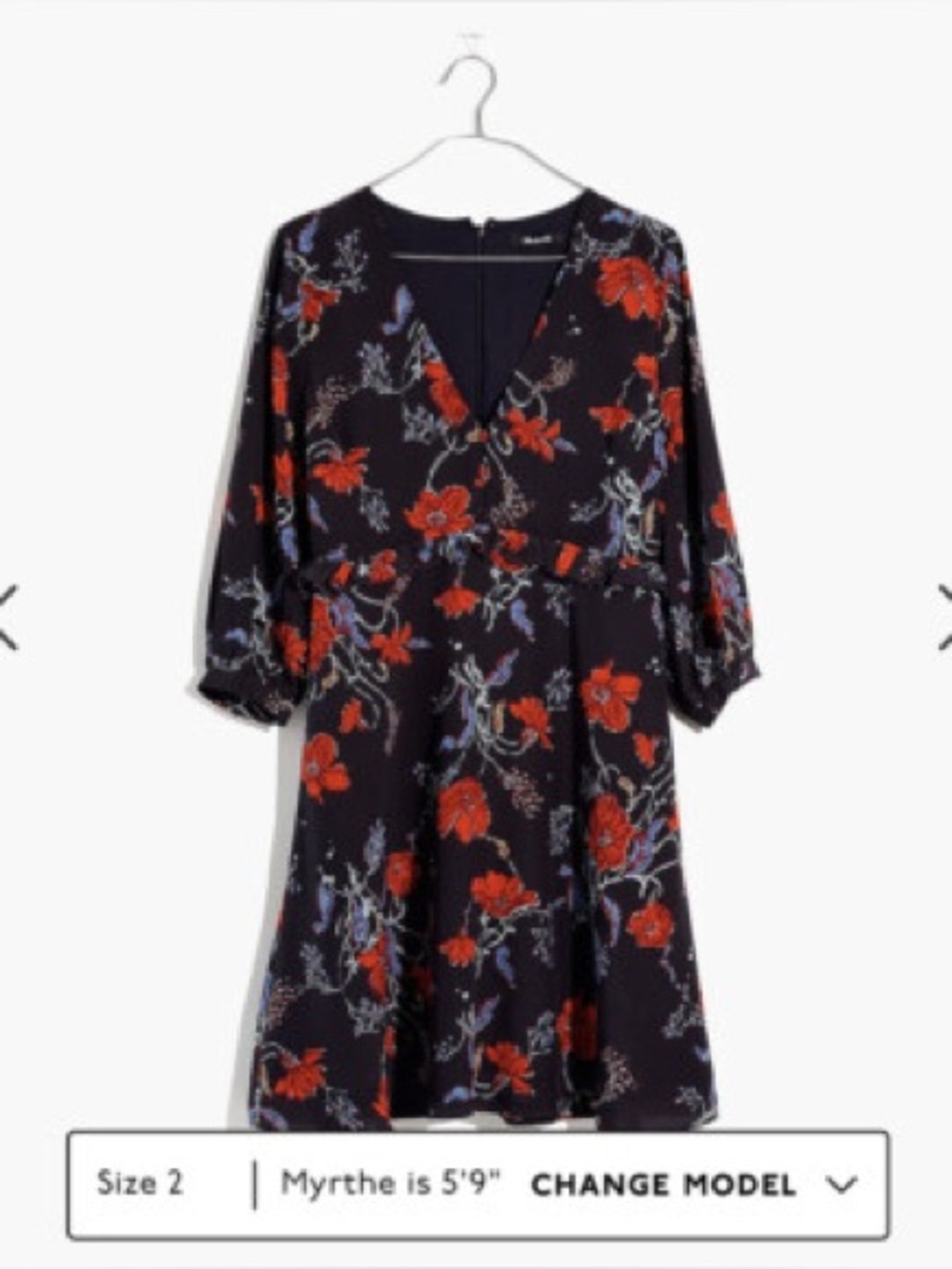 Madewell 100% silk dress